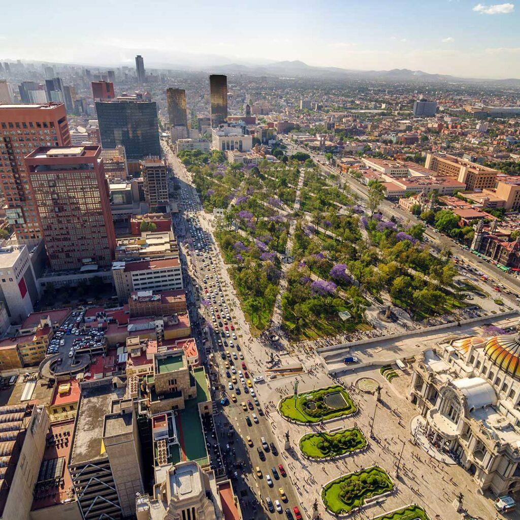 mexico city aerial view P78NULC baja